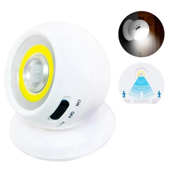Світлодіодна лампа з датчиком руху на акумуляторі Motion Sensor Light, світильник настінний (VS7005905)