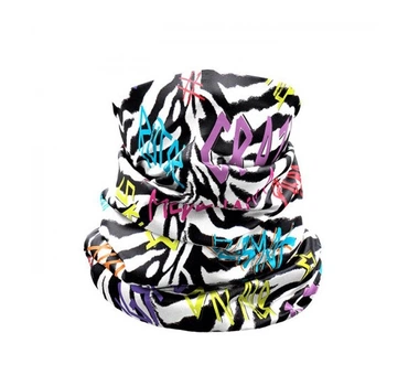 Бафф бесшовный Crazy Gaiter Light универсальный легкий защитный аксессуар для шеи и лица Light Black Zebra