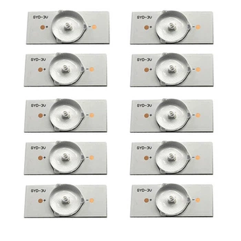 10x LED сегмент 3В для планки лампи підсвічування ЖК телевізора