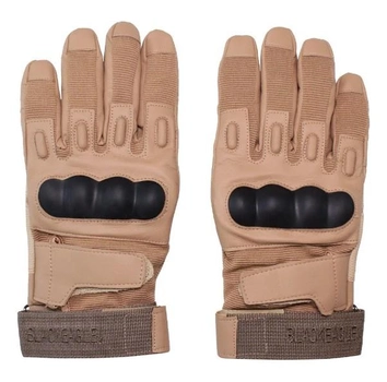 Тактические полнопалые перчатки BlackEagle с защитой пальцев Койот L