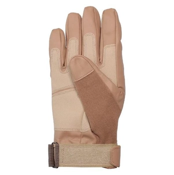 Тактичні повнопалі рукавиці BlackEagle з захистом пальців Койот L