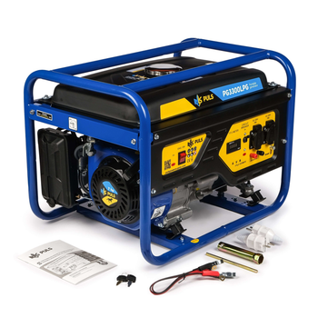 Двухтопливный бензиновый генератор PULS PG3300LPG, 3.3 кВт, ручной старт