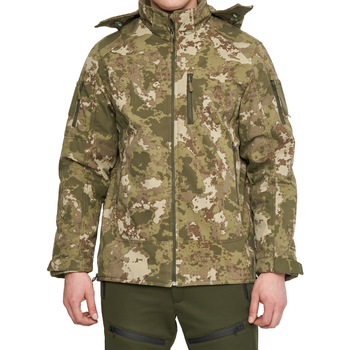Чоловіча тактична курточка з 6 кишенями Combat Мультикам Soft Shell Туреччина Софтшел розмір S