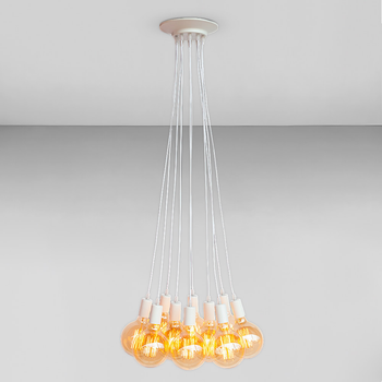 Люстра подвесная Лофт Light House LS-18680-10 WH белая