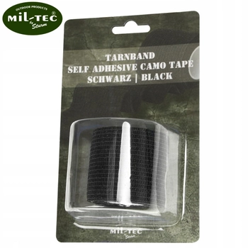 Військова еластична маскувальна стрічка Mil-Tec® BLACK