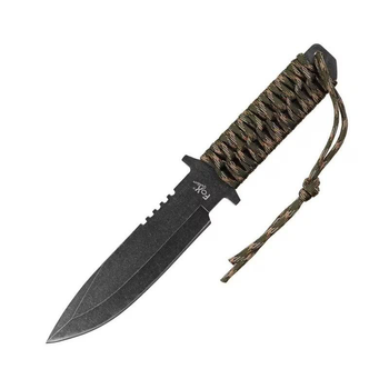 Нож MFH Fox Outdoor Paracord Handle Knife - Camo