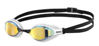Очки для плавания Arena AIR-SPEED MIRROR желтый, медно-белый OSFM (003151-202)