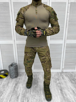 Тактический военный костюм Flass ( Убакс + Штаны ), Камуфляж: Мультикам, Размер: L