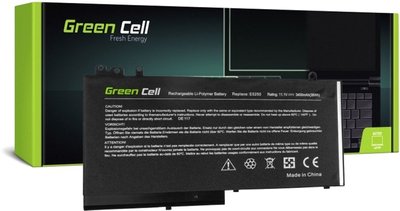 Акумулятор Green Cell для ноутбуків Dell 11.1 V 3400 mAh (DE117)