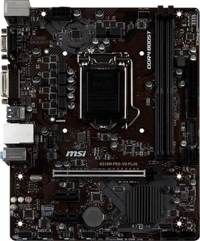 Материнська плата MSI H310M Pro-VD Plus (H310M Pro-VD Plus) (Socket 1151 v2, Intel H310, Micro-ATX) Б/в,U1