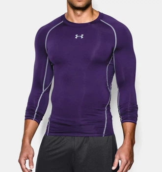 Компресійна футболка Under Armour HeatGear Compression Long Sleeve Stealth Purple (1257471-500-XXL)