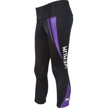 Женские спортивные леггинсы Venum Body Fit Leggings Black Purple (V-1074-L)