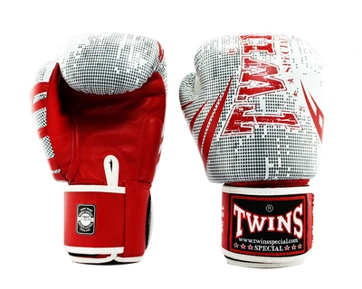 Боксерские перчатки Twins Fancy FBGVL3-TW5 Red White (FBGVL3-TW5WH-8oz)