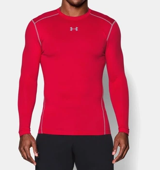 Компресійна футболка Under Armour ColdGear® Armour Compression Crew Long Sleeve Red (1265650-600-L)