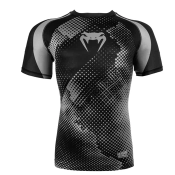 Компресійні футболка Venum Technical Compression T-shirt Short Sleeves Black Grey (VENUM-02762-109-M)