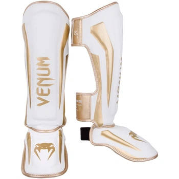 Защита голени Venum Elite Standup Shinguards White Gold (VENUM-1394-226-XL (выше 185 см))