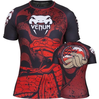 Рашгард Venum Crimson Viper Rashguard Short Sleeves Black Red (V-007-S)