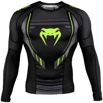 Рашгард Venum Technical 2.0 Rashguards Long Black Yellow (VENUM-03446-111-S-S)