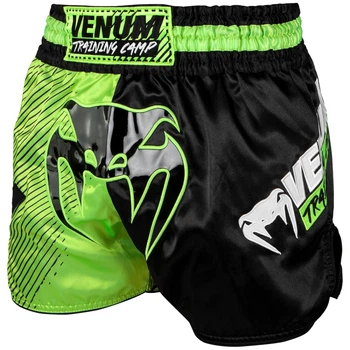 Шорты для тайского бокса Venum Training Camp 2.0 Muay Thai Shorts Black Neo Yellow (VENUM-03591-116-XS)