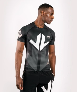 Рашгард Venum Loma Arrow Short Sleeves Rashguards Black White (VENUM-03957-108-XXL)