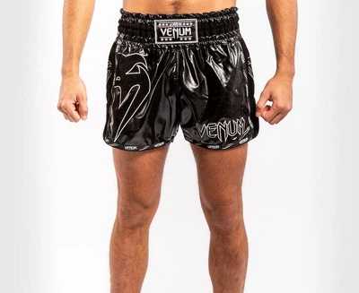 Шорты для тайского бокса Venum Giant Infinite Black Black (VENUM-03343-544-XL)