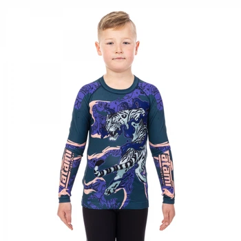 Дитячий рашгард Tatami Kids Moonlight Tiger Eco Tech Recycled Rash Guard (montiger-rash-kid-L)