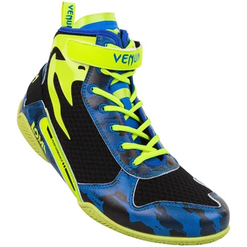 Боксерки Venum Giant Low Loma Edition Boxing Shoes Blue Yellow (VENUM-03916-405-47 (13))