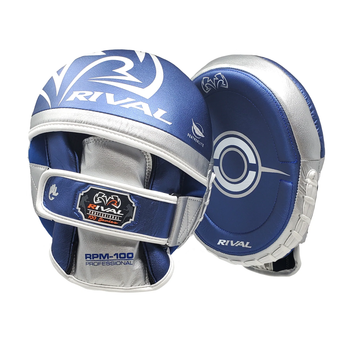 Лапы Rival RPM100 Professional Punch Mitts Blue Silver (RPM100-BLSL)