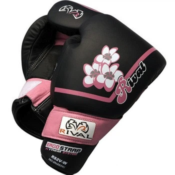 Женские боксерские перчатки RIVAL RS2V-W Women Sparring Gloves Black Pink (RS2V-W-BlackPink-14 oz)