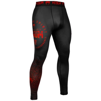 Компрессионные штаны Venum Signature Spats Black Red (VENUM-03649-100-M)