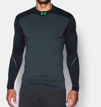 Компрессионная футболка Under Armour ColdGear® Armour Elements Mock Stealth Gray (1280801-008-XL)