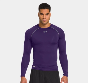 Компресійна футболка Under Armour HeatGear Sonic Compression Long Sleeve Purple (1236223-500-XL)
