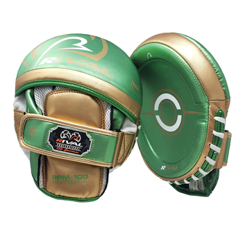 Лапы Rival RPM100 Professional Punch Mitts Green Gold (RPM100-GRGD)