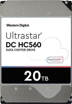 Жорсткий диск Western Digital Ultrastar DC HC560 20TB 7200rpm 512MB WUH722020BLE6L4_0F38785 3.5 SATA III