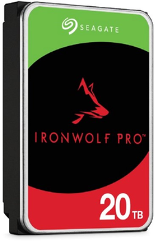 Dysk twardy Seagate IronWolf Pro 20 TB 7200 obr./min 256 MB ST20000NT001 3,5 SATA III