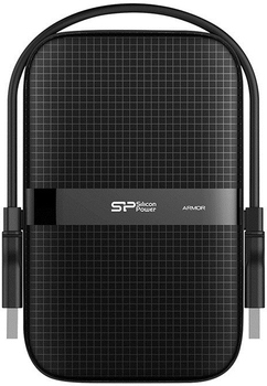 Dysk twardy Silicon Power Armor A60 4TB SP040TBPHDA60S3A 2.5 USB 3.2 Zewnętrzny Czarny