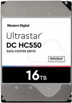Dysk twardy Western Digital Ultrastar DC HC550 16TB 7200rpm 512MB WUH721816AL5204_0F38357 3.5 SAS