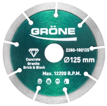 Алмазный отрезной диск Grone 125 мм x 22,2 мм GDB-S-PRO (2280-180125)