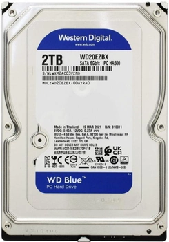 Жорсткий диск Western Digital Blue 2TB 7200rpm 256MB WD20EZBX 3.5 SATA III