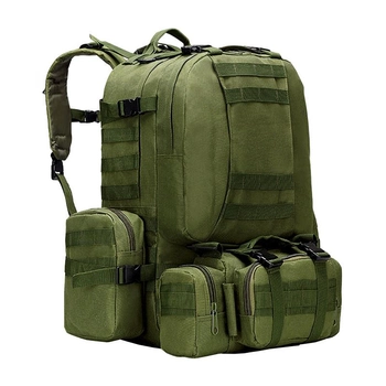 Рюкзак тактичний +3 підмога AOKALI Outdoor B09 Green армійський спецсумка