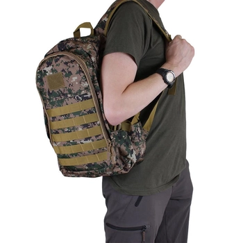 Зручний тактичний рюкзак в стилі мілітарі de esse 8058-TACTIK RANGE-khaki Хакі