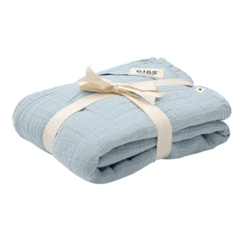 Дитяча муслінова пелюшка BIBS Muslin Swaddle Baby Blue 120х120 см