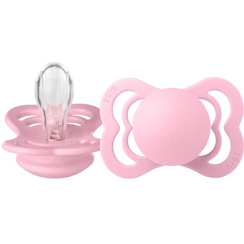 Ортодонтична пустушка BIBS Supreme Silicone Baby Pink 0-6 міс. розмір 1