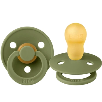 Класична латексна пустушка BIBS Colour Olive 18 міс.+ розмір 3