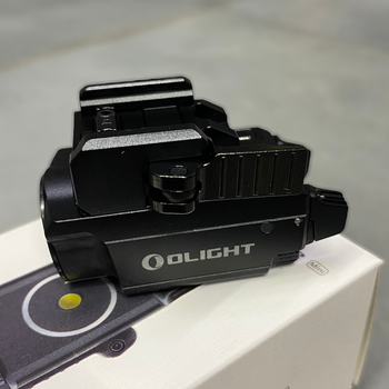 Ліхтар на зброю Olight Baldr Mini, Чорний, тактичний ліхтар на зброю на Пікатінні / Вівер, зелений ЛЦВ