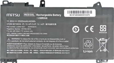 Bateria Mitsu do laptopów HP 11,1 V 3500 mAh (5BM318)