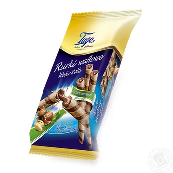 Трубочки Tago вафельні з горіховим кремом 150 г (5901356070998)