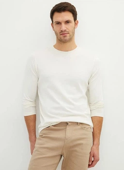 Мужской лонгслив LC Waikiki 3XL Бежевый (LCWKnitwear-8505)