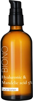 Тонер для лица Biono Hyaluronic & Mandelic Acid с гиалуроновой и миндальной кислотой 5% 100 мл (4820267050466)
