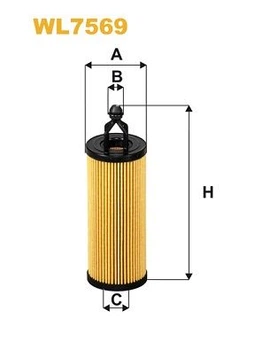 Фильтр масла WIX FILTERS 689/4 = WL7569 WIX Filters (WL7569)